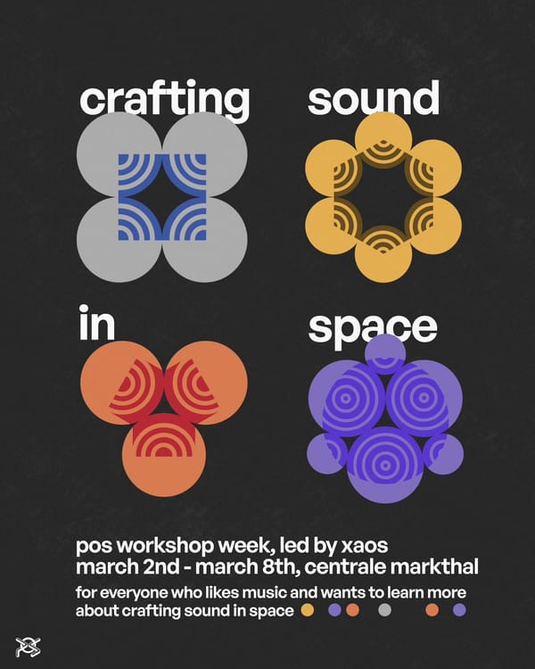 crafting sound in space workshop