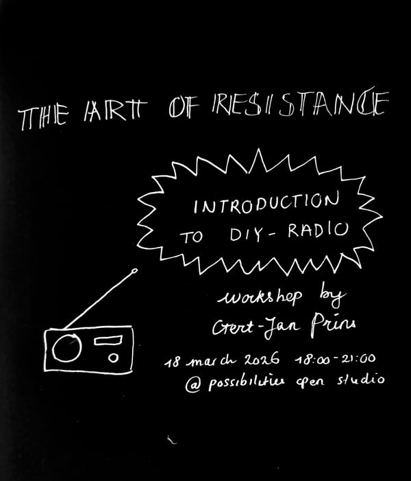 upcoming: the art of resistance - introduction to diy radio